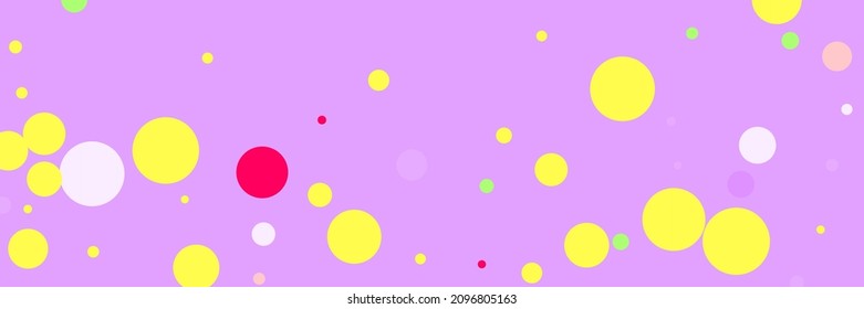 Light Pastel Rainbow Kids Beige Wallpaper. Purple Blue Yellow Dark Vivid Print. Bright Green Red Color Pink Vibrant Composition. Multicolor Play Violet Children Lavender Circles Background.