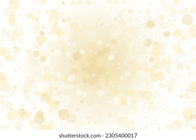 Light pattern with bokeh. Light yellow, Golden bokeh background. Scalable vector illustration. Pattern with circles of different scale and transparency with overlap for banners, web pages, ads