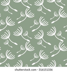 light pattern of dandelions Pastel