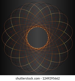 Light pattern on black background
