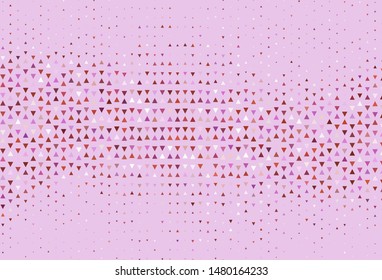 Light pattern with polygonal style. Decorative design in abstract style with triangles. Pattern for commercials.