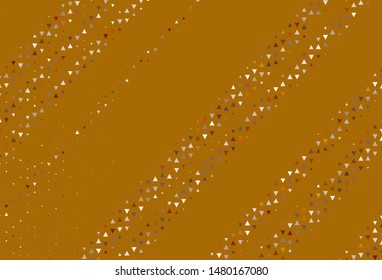 Light pattern with polygonal style. Illustration with set of colorful triangles. Pattern for booklets, leaflets