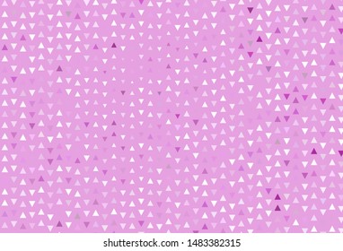 Light pattern with polygonal style. Illustration with set of colorful triangles. Template for wallpapers.