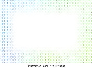 Light pattern with spheres. Abstract illustration with colored bubbles in nature style. Pattern for ads, leaflets.