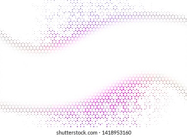 Light pattern with spheres. Beautiful colored illustration with blurred circles in nature style. Pattern for futuristic ad, booklets.