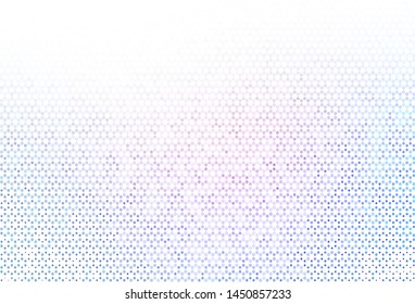Light pattern with spheres. Blurred bubbles on abstract background with colorful gradient. Design for poster, banner of websites.