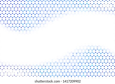 Light pattern with spheres. Blurred decorative design in abstract style with bubbles. Pattern for ads, leaflets.
