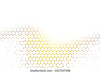 Light pattern with spheres. Illustration with set of shining colorful abstract circles. Pattern for ads, leaflets.