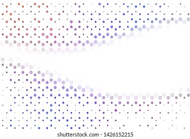 Light pattern with spheres. Illustration with set of shining colorful abstract circles. New template for your brand book.