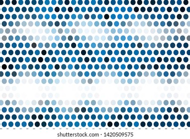 Light pattern with spheres. Modern abstract illustration with colorful water drops. New template for your brand book.