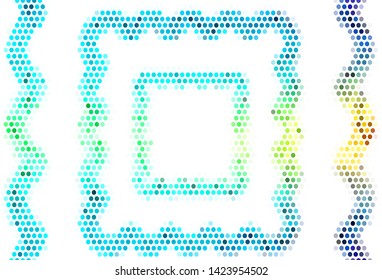 Light pattern with spheres. Modern abstract illustration with colorful water drops. Pattern for textures of wallpapers.