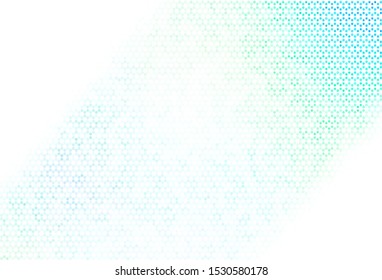 Light pattern with spheres. Modern abstract illustration with colorful water drops. Pattern for futuristic ad, booklets.