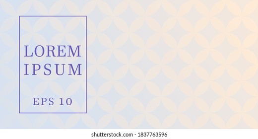 Light peach and blue color gradient geometric background. Vector abstract background texture design, bright poster, banner Vector illustration.