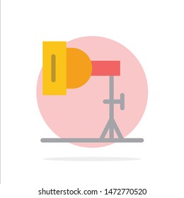 Light, Photo, Photography, Studio Abstract Circle Background Flat color Icon