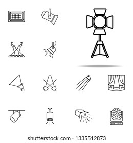 light for photography icon. Spotlight icons universal set for web and mobile