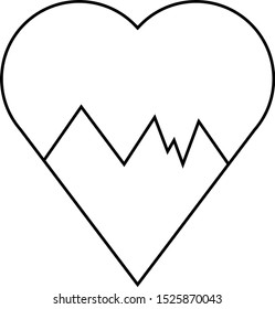 light picture of broken heart