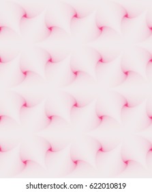 Light pink abstract geometric vector seamless pattern with 3d effect for web backdrop, cover design etc.
