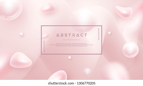 Light pink abstract liquid background for cosmetic posters, banners, and others.