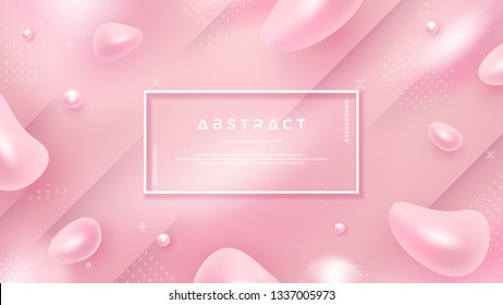 Light pink abstract liquid background for posters, banners, and others. Eps10 vector illustration.