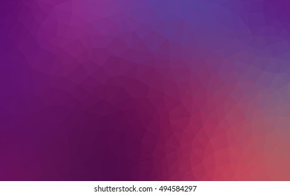 Light pink abstract mosaic template. Geometric illustration in Origami style with gradient.  Brand-new design for your business.
