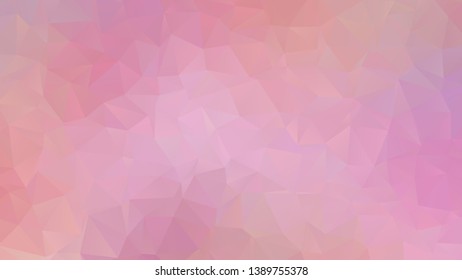 Light pink abstract polygonal background with triangle design, vector illustration template