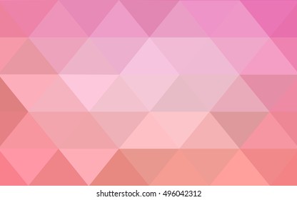 Light pink abstract polygonal background. Shining colored illustration in a brand-new style. The textured pattern can be used for background.