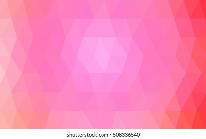 Light pink abstract polygonal background. Modern geometrical abstract illustration with gradient. Triangular pattern for your business design.