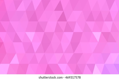 Light pink abstract polygonal template. Brand-new colored illustration in blurry style with gradient. The completely new template can be used for your brand book.