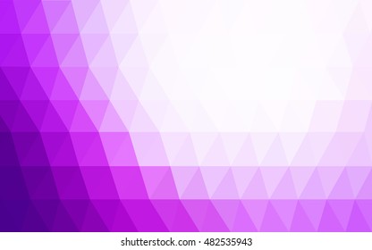 Light pink abstract polygonal template. Glitter abstract illustration with an elegant design. The best triangular design for your business.