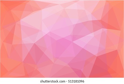 Light pink abstract polygonal template. An elegant bright illustration with gradient. The template can be used as a background for cell phones.