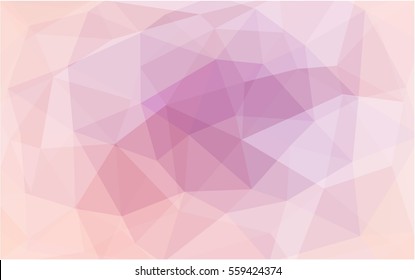 Light Pink abstract textured polygonal background. Vector blurry triangle design. Pattern can be used for background.