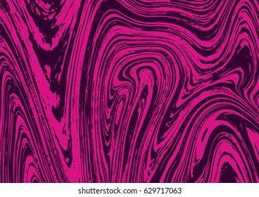 Light pink background with dark liquid paint splatter. Beautiful Marble texture pattern surface. Vector illustration