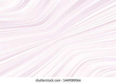 Light pink background with twisted wavy lines. Abstract pattern with dynamic, motion effect for covers, web banners, posters, cards. Vector illustration