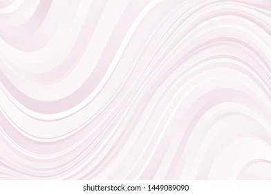 Light pink background with twisted wavy lines. Abstract pattern with dynamic, motion effect for covers, web banners, posters, cards. Vector illustration
