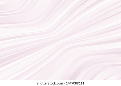 Light pink background with twisted wavy lines. Abstract pattern with dynamic, motion effect for covers, web banners, posters, cards. Vector illustration