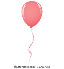 light pink balloon ribbon