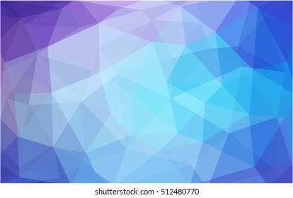 Light pink, blue abstract mosaic background. Modern geometrical abstract illustration with gradient. A completely new design for your business.