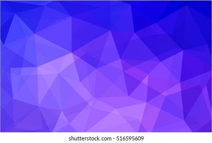 Light pink, blue abstract mosaic template. Creative illustration in halftone style with gradient. Brand-new style for your business design.