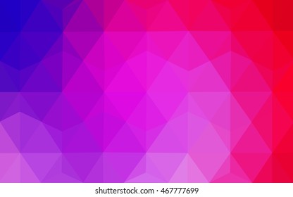 Light pink, blue abstract polygonal background. Shining illustration, which consist of triangles. The elegant pattern can be used as part of a brand book.