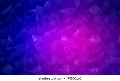 Light pink, blue abstract polygonal background. Modern geometrical abstract illustration with gradient. The template can be used as a background for cell phones.
