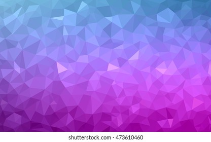 Light pink, blue abstract polygonal pattern. A completely new color illustration in a vague style. The textured pattern can be used for background.