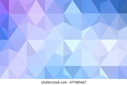 Light pink, blue abstract polygonal pattern. Modern geometrical abstract illustration with gradient. The template can be used as a background for cell phones.