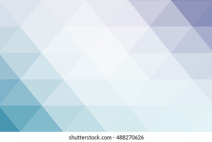 Light pink, blue abstract polygonal pattern. Creative geometric illustration in Origami style with gradient. The completely new template can be used for your brand book.