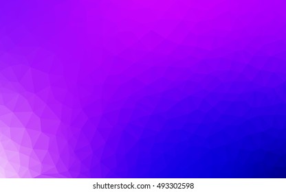 Light pink, blue abstract polygonal template. Shining illustration, which consist of triangles. A completely new template for your business design.