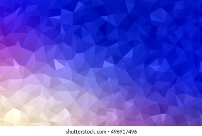 Light pink, blue abstract polygonal pattern. A completely new color illustration in a vague style. Brand-new style for your business design.