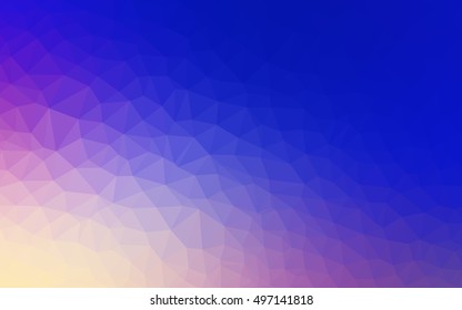 Light pink, blue abstract polygonal pattern. Shining colored illustration in a brand-new style. Brand-new design for your business.