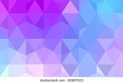 Light pink, blue abstract polygonal background. Brand-new colored illustration in blurry style with gradient. Brand-new style for your business design.