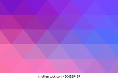 Light pink, blue abstract polygonal template. Brand-new colored illustration in blurry style with gradient. The template can be used as a background for cell phones.