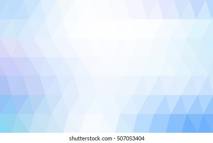Light pink, blue abstract polygonal template. A sample with polygonal shapes. The elegant pattern can be used as part of a brand book.