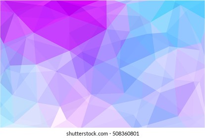 Light pink, blue abstract polygonal background. An elegant bright illustration with gradient. Triangular pattern for your business design.